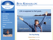 Tablet Screenshot of bethkoehlerlifecoach.com